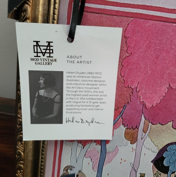 Brand new never used - A Vogue Cover Of Autumn Fabrics September 1st 1921 - Picture 8 of 8